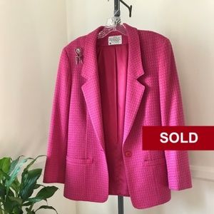 Pendleton Pink and Raspberry Blazer